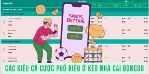 Các kiểu cá cược phổ biến ở kèo nhà cái Bong88