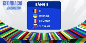 Bảng E Euro 2024