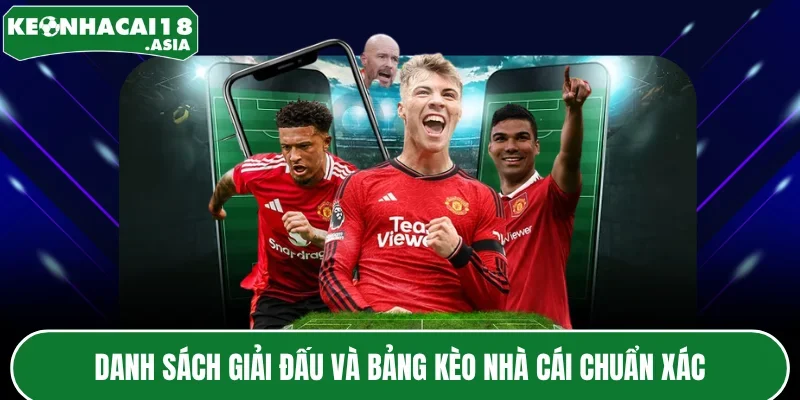 Danh sách giải đấu và bảng kèo nhà cái chuẩn xác